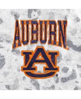 Women's Gameday Couture Heather Gray Auburn Tigers Leopard Quarter-Zip Sweatshirt