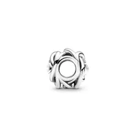 Pandora Birthstone Crystals Eternity Circle Charm - White/Alexandrite