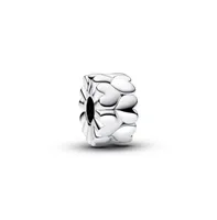 Pandora Sterling Silver Heart Pattern Clip Charm