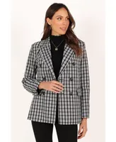 Petal and Pup Women's Elizabeth Plaid Blazer