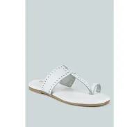 Mila Womens Toe Ring Thong Slip On flats