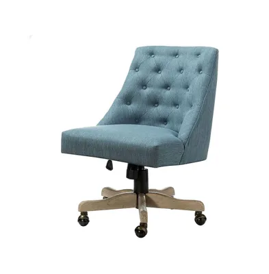 Modern Upholstered Tufted Armless Home Office Chair