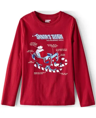 Lands' End Kids Long Sleeve Graphic Tee