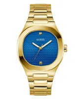 Guess Men's Analog Gold-Tone Stainless Steel Watch 42mm - Gold