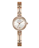 Guess Women's Analog Rose Gold-Tone Stainless Steel Watch 27mm