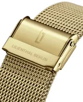 Lilienthal Berlin Men's The Classic Gold Green Gold-Tone Stainless Steel Mesh Watch 42mm