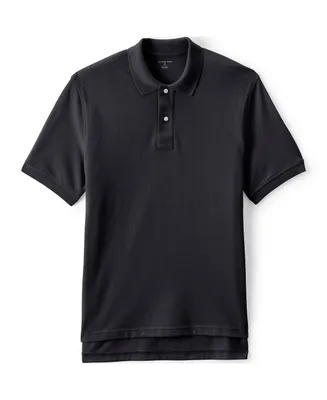 Lands' End Men's School Uniform Short Sleeve Mesh Polo Shirt