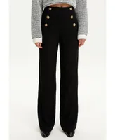 Nocturne Women's Multi-Button Long Pants