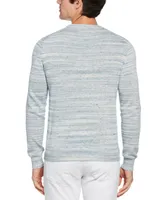 Perry Ellis Men's Space-Dyed Long Sleeve Crewneck Sweater