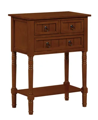 Convenience Concepts 23.75" Mdf Kendra 3 Drawer Hall Table with Shelf