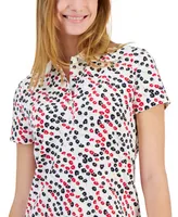 Tommy Hilfiger Women's Ditsy-Floral Printed Polo Top