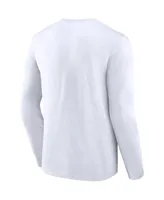 Men's Fanatics White Seattle Kraken Breakaway Combo Long Sleeve T-shirt