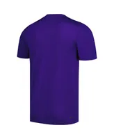 Men's adidas Purple Washington Huskies Stripe Up Aeroready Pregame T-shirt