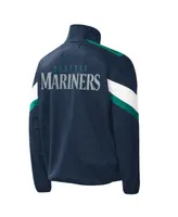 Men's G-iii Sports by Carl Banks Navy Seattle Mariners Earned Run Full-Zip Jacket