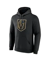 Men's Fanatics Black Vegas Golden Knights Primary Logo Pullover Hoodie