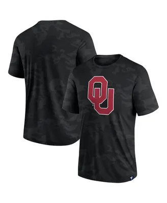 Men's Fanatics Black Oklahoma Sooners Camo Logo T-shirt