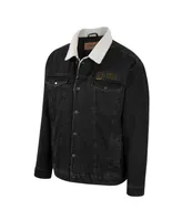 Men's Colosseum x Wrangler Charcoal Iowa Hawkeyes Western Button-Up Denim Jacket