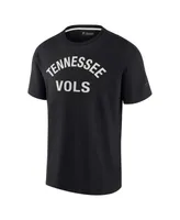 Men's and Women's Fanatics Signature Black Tennessee Volunteers Super Soft Short Sleeve T-shirt