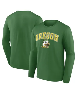 Men's Fanatics Green Oregon Ducks Campus Long Sleeve T-shirt