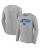 Men's Fanatics Heather Gray Kentucky Wildcats Campus Long Sleeve T-shirt