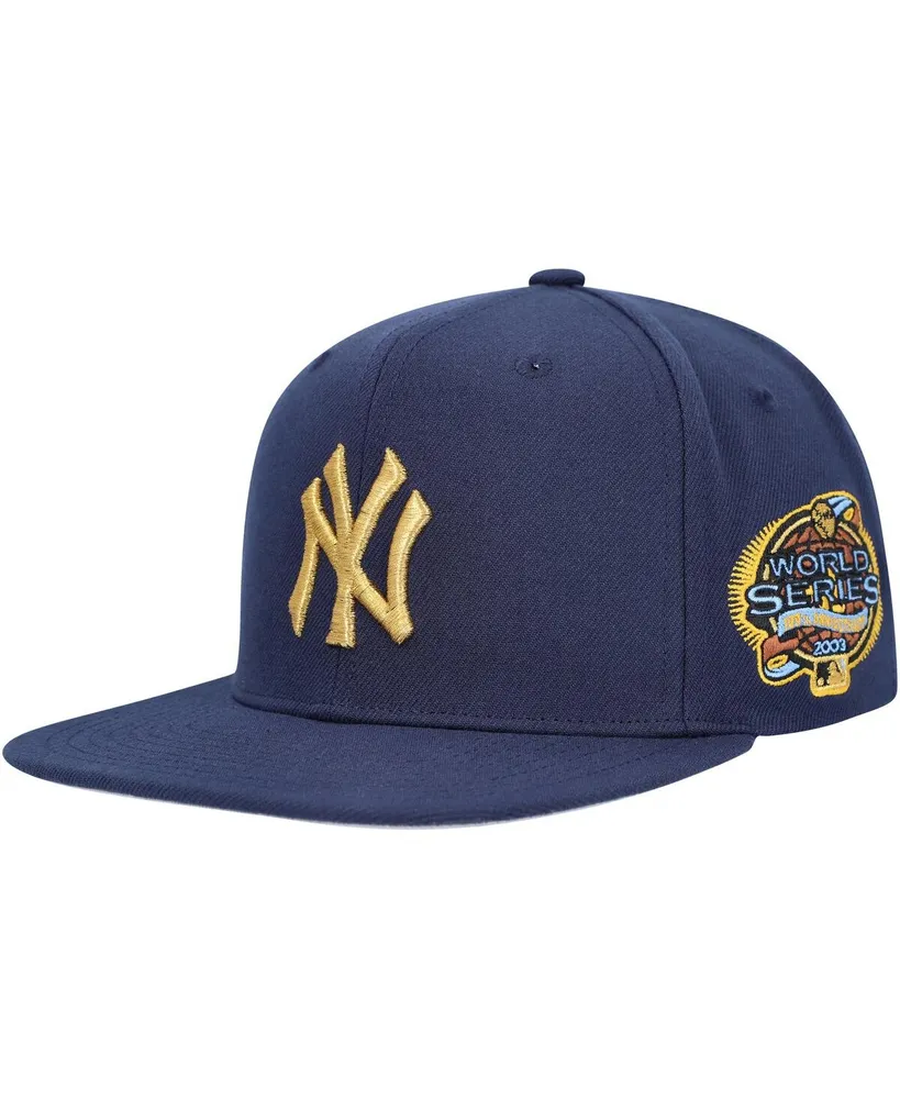 Men's Mitchell & Ness Navy New York Yankees Champ'd Up Snapback Hat