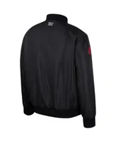 Men's Colosseum Black Arkansas Razorbacks Full-Zip Bomber Jacket