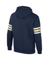 Men's Colosseum Navy Notre Dame Fighting Irish Saluting Pullover Hoodie