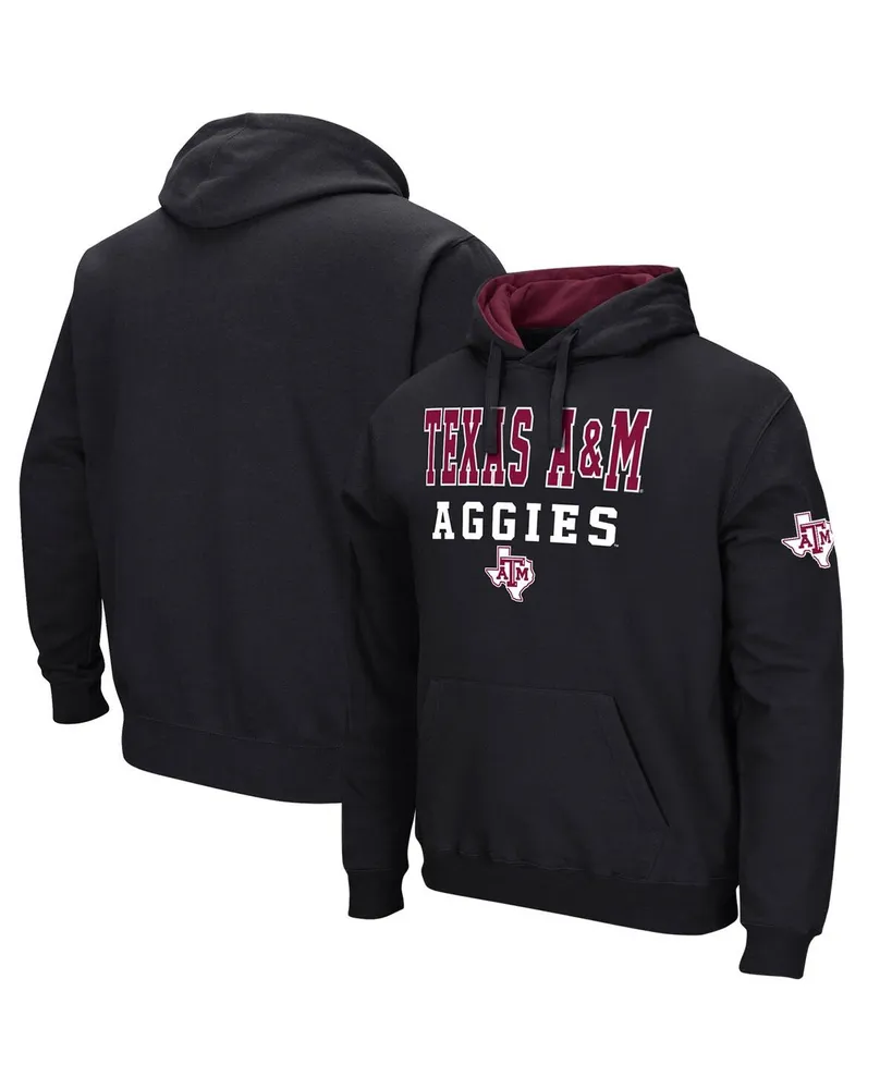 Men's Colosseum Black Texas A&M Aggies Sunrise Pullover Hoodie