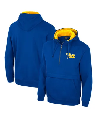 Men's Colosseum Royal Pitt Panthers Half-Zip Hoodie