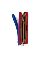 Women's Texas Rangers Zip-Around Wristlet Wallet