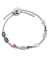 Women's Baublebar New England Patriots Slogan Pull-Tie Bracelet - Silver