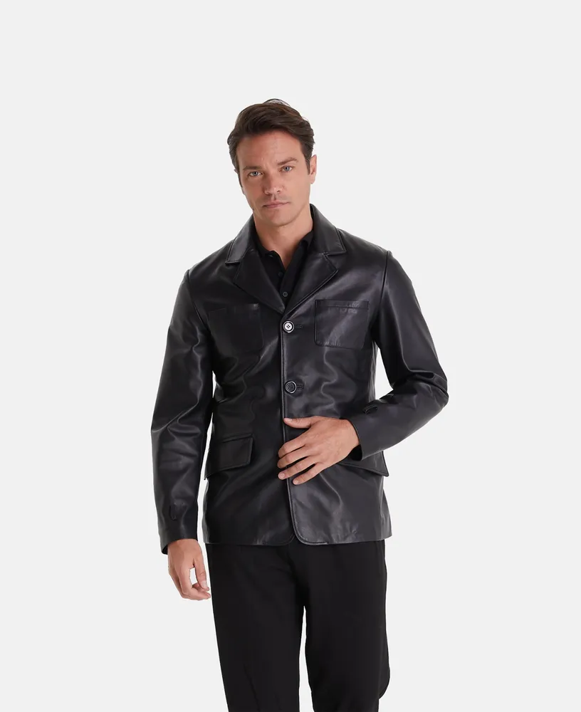 Furniq Uk Men's Safari Jacket, Black