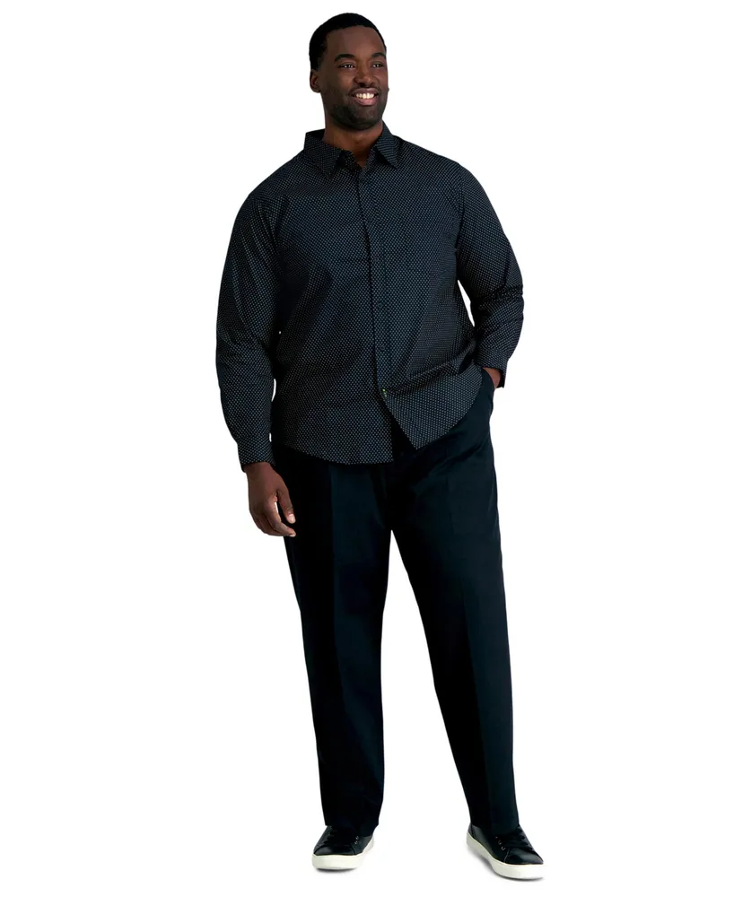 Haggar Men's Big & Tall Premium Comfort Stretch Classic-Fit Solid