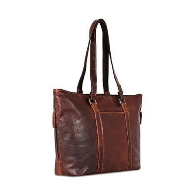 Voyager Leather Shopper Tote Bag