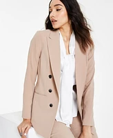 Bar Iii Women's Faux Double-Breasted Boyfriend Jacket