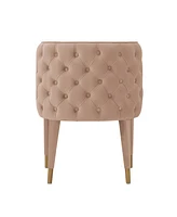 Manhattan Comfort Maya 24.02" Wide Tufted Velvet Upholstered Dining Chair