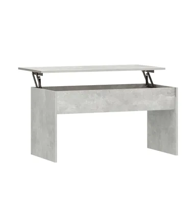 Coffee Table Concrete Gray 40.2"x19.9"x20.7" Engineered Wood