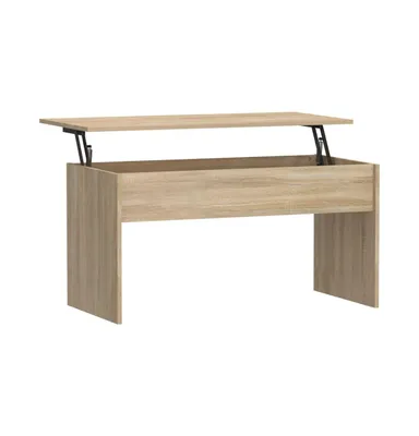 Coffee Table Sonoma Oak 40.2"x19.9"x20.7" Engineered Wood