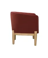 Lifestyle Solutions 30.7" Velvet Catriona Accent Chair