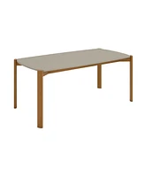 Manhattan Comfort Gales 70.87" Medium Density Fiberboard Rectangular Dining Table