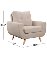 Paige 40.5" Stain-Resistant Fabric Armchair