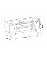 Manhattan Comfort Marcus 53.14" Medium Density Fiberboard 4-Shelf Tv Stand