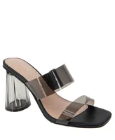 BCBGeneration Women's Parisa Block-Heel Vinyl Dress Sandals