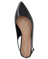 BCBGeneration Women's Valerie Studded Slingback Pointed-Toe Flats