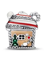 Pandora Cubic Zirconia Festive Gingerbread House Charm