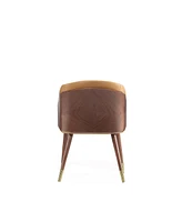 Manhattan Comfort Reeva 22.5" Faux Leather Upholstered Dining Chair