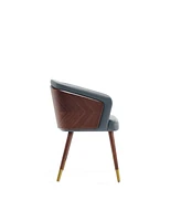 Manhattan Comfort Reeva 22.5" Faux Leather Upholstered Dining Chair