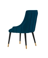 Manhattan Comfort Eda 22.83" Velvet Upholstered Dining Chair