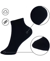 Alpine Swiss Men's Ankle Socks 8 Pack Cotton Athletic Performance for Men Moisture-Wicking Cushioned Quarter Length Reinforced Heel & Toe
