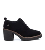 Women's Suede Heeled Oxfords By Xti